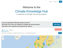 Tablet Screenshot of climate-knowledge-hub.org